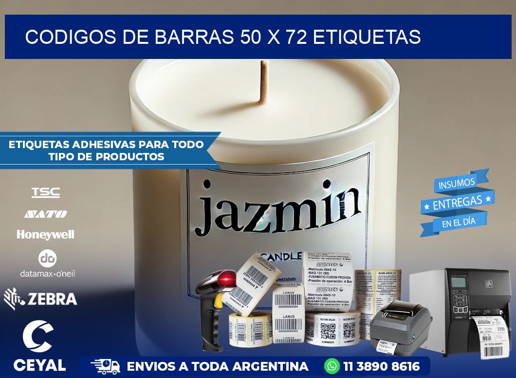 codigos de barras 50 x 72 etiquetas