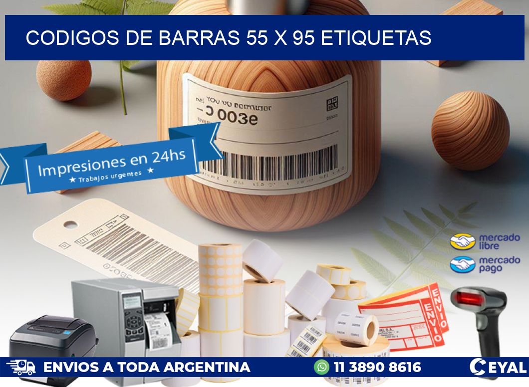 codigos de barras 55 x 95 etiquetas