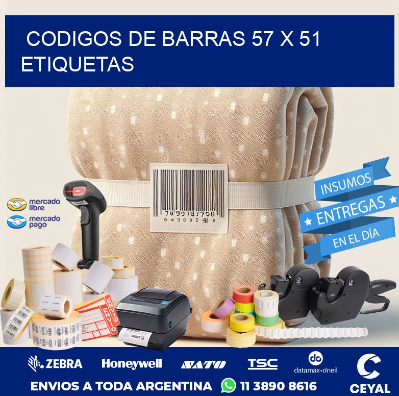 codigos de barras 57 x 51 etiquetas