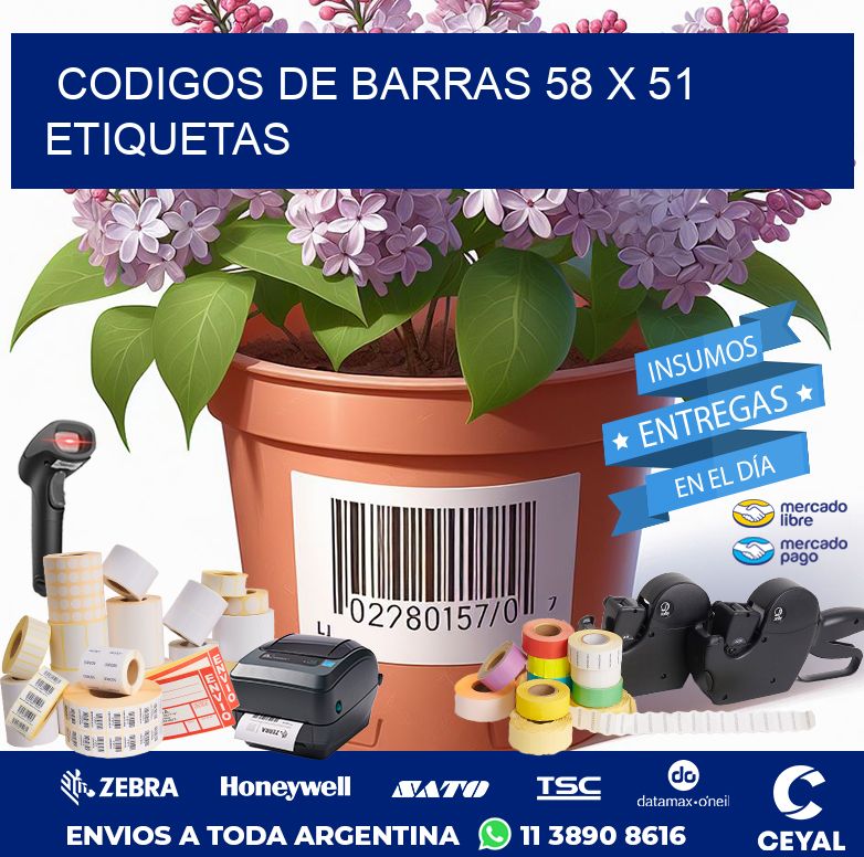 codigos de barras 58 x 51 etiquetas
