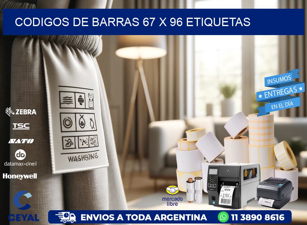 codigos de barras 67 x 96 etiquetas