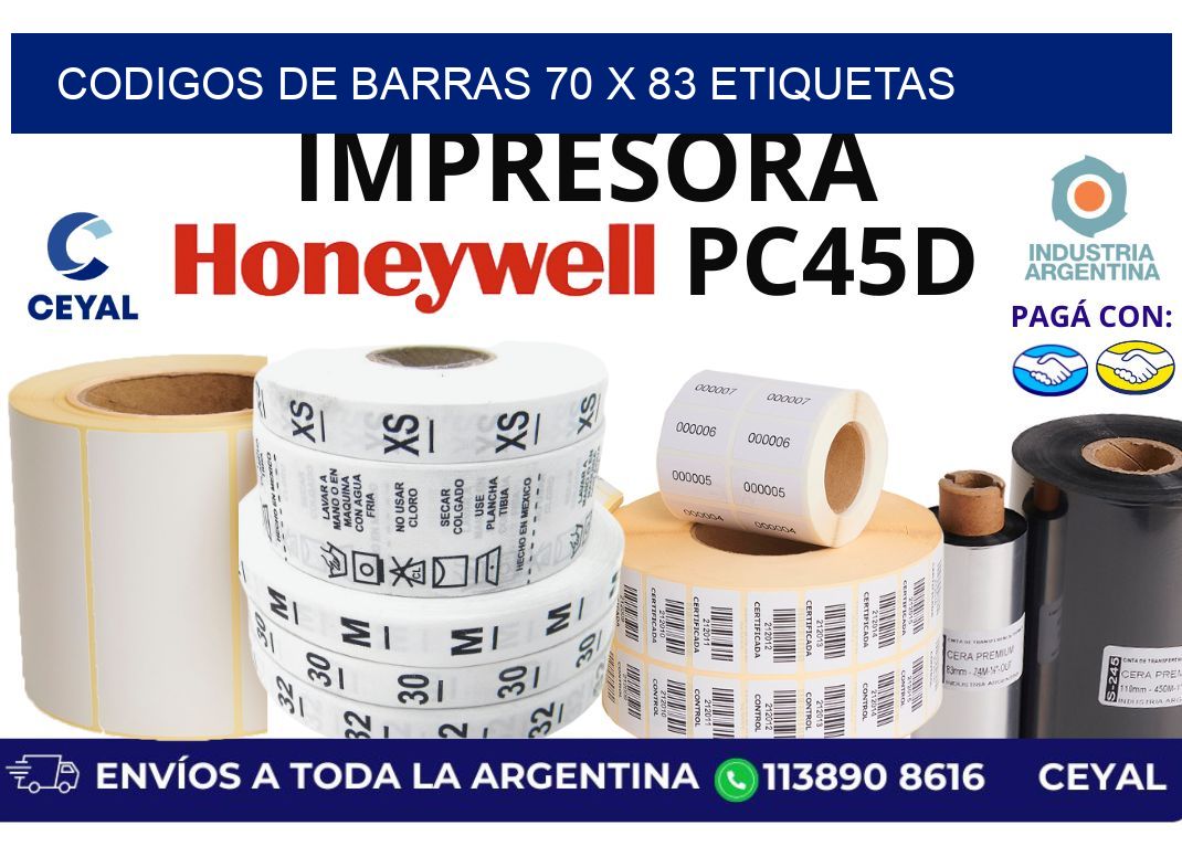 codigos de barras 70 x 83 etiquetas