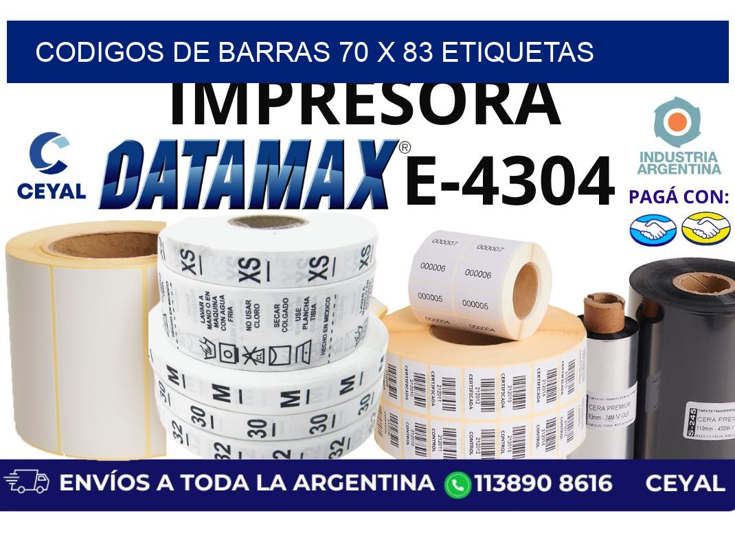 codigos de barras 70 x 83 etiquetas