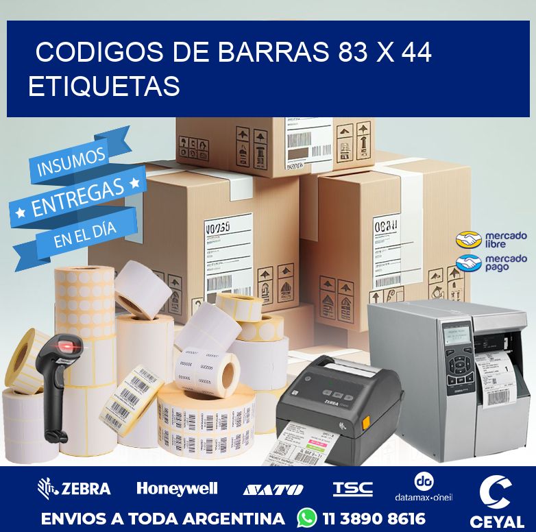 codigos de barras 83 x 44 etiquetas