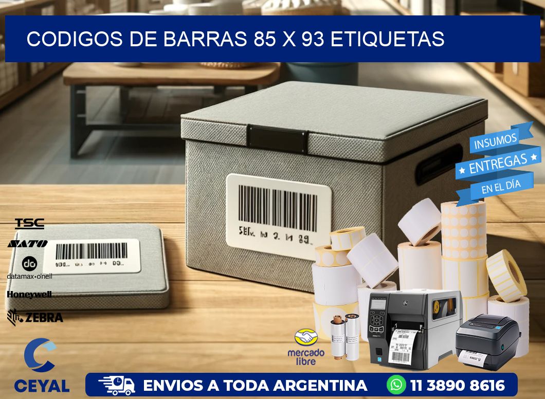codigos de barras 85 x 93 etiquetas