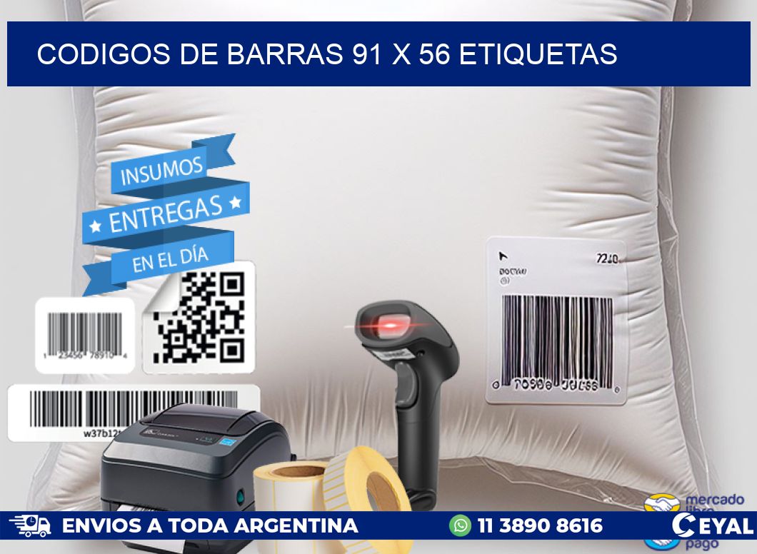 codigos de barras 91 x 56 etiquetas