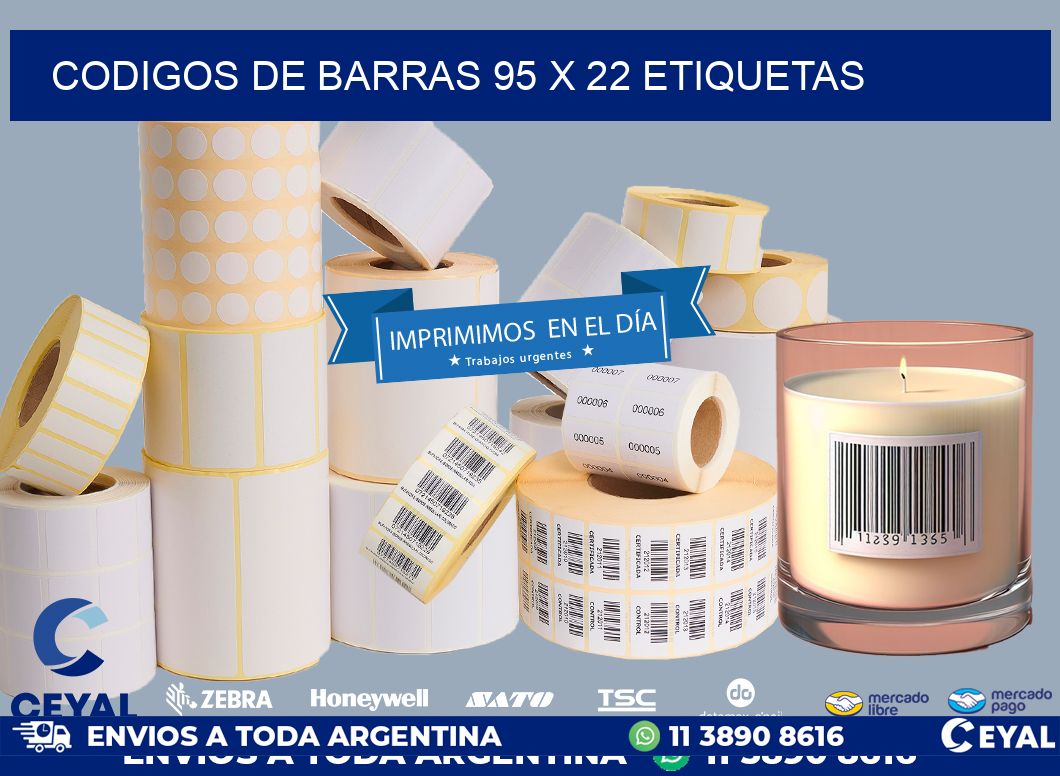 codigos de barras 95 x 22 etiquetas