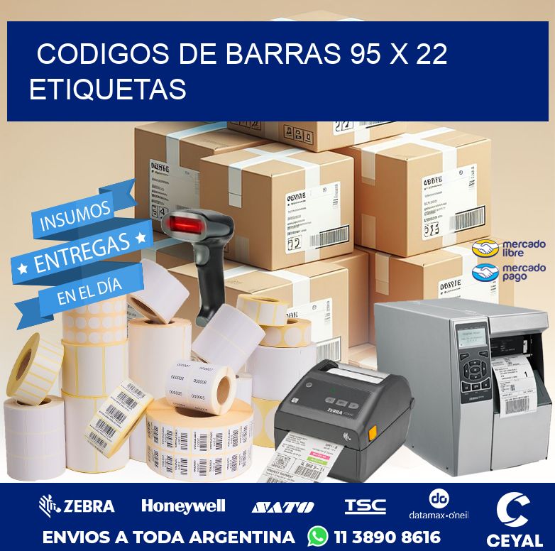 codigos de barras 95 x 22 etiquetas
