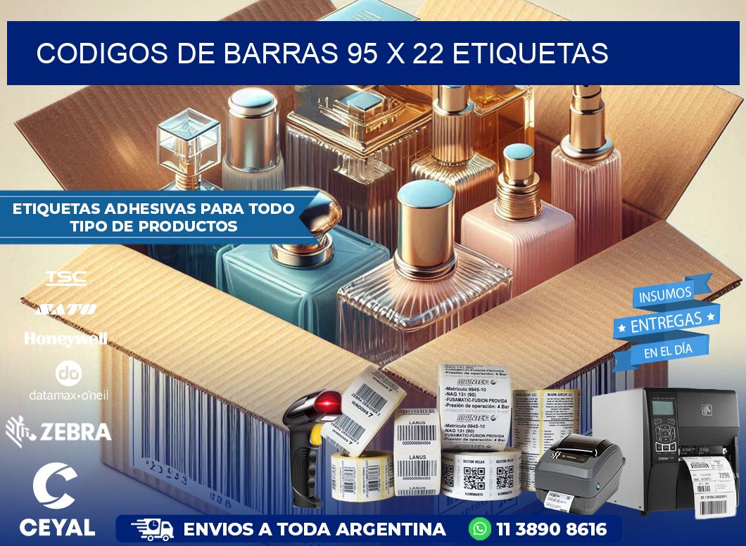 codigos de barras 95 x 22 etiquetas