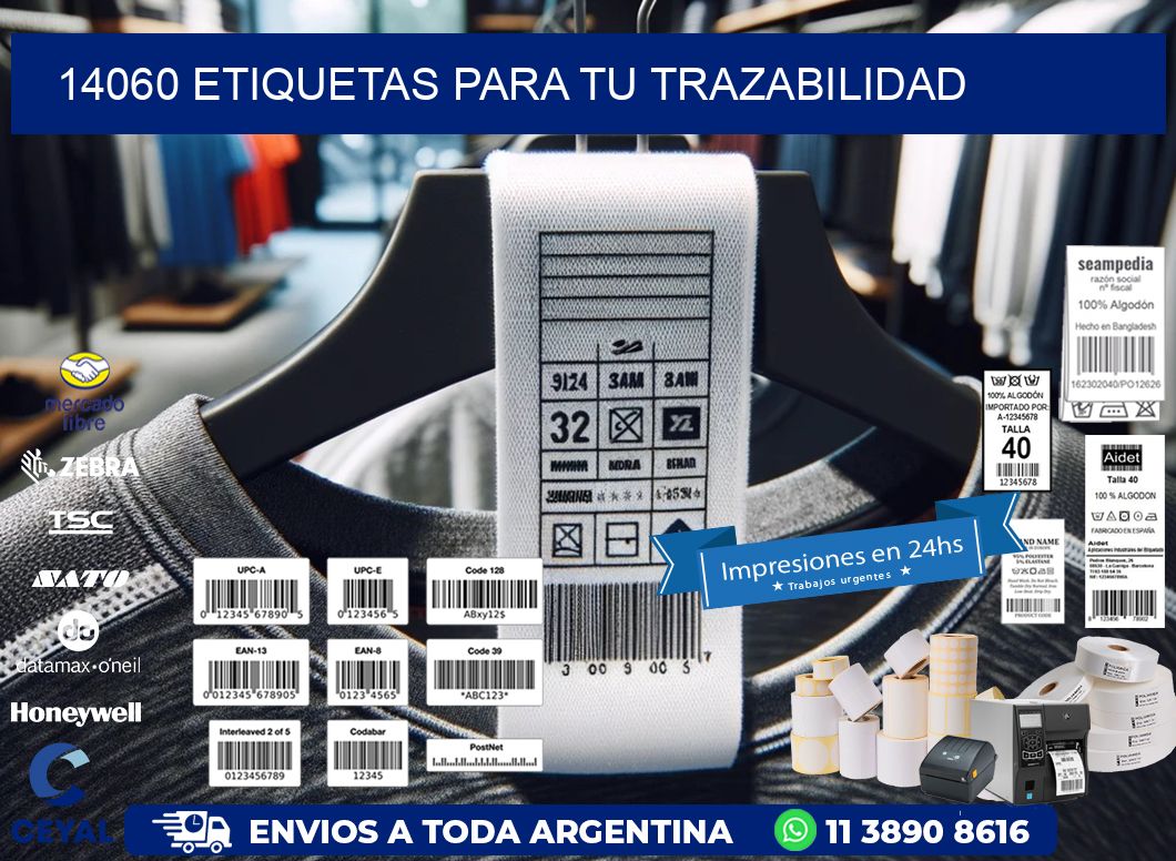 14060 etiquetas para tu trazabilidad