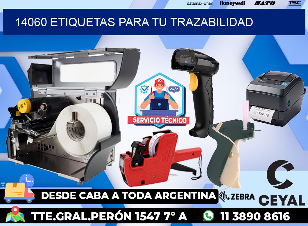 14060 etiquetas para tu trazabilidad