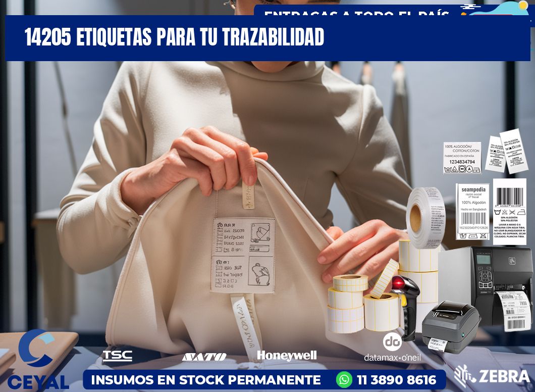 14205 etiquetas para tu trazabilidad