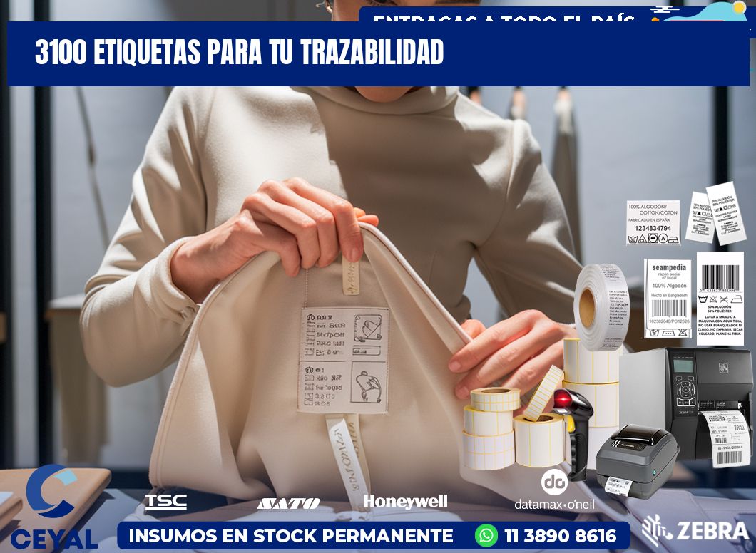3100 etiquetas para tu trazabilidad