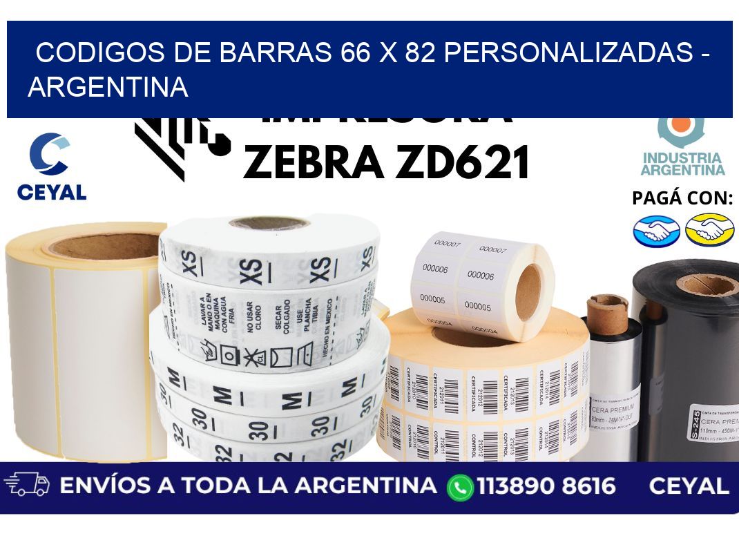 codigos de barras 66 x 82 personalizadas – Argentina