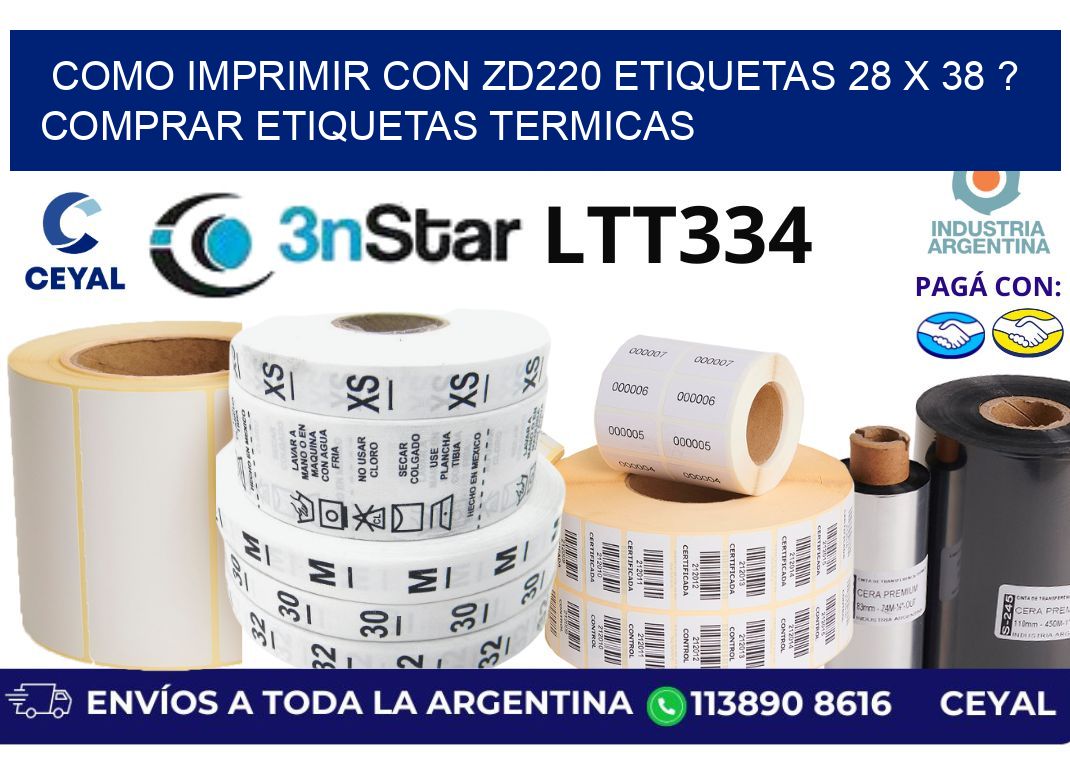 como imprimir con zd220 etiquetas 28 x 38 ? Comprar Etiquetas termicas