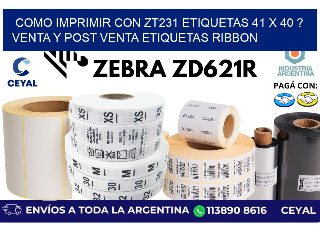 como imprimir con zt231 etiquetas 41 x 40 ? Venta y post venta etiquetas ribbon