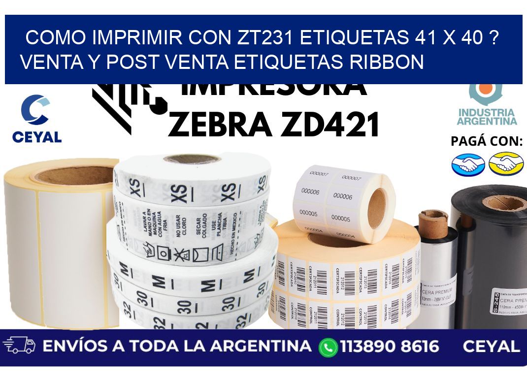 como imprimir con zt231 etiquetas 41 x 40 ? Venta y post venta etiquetas ribbon