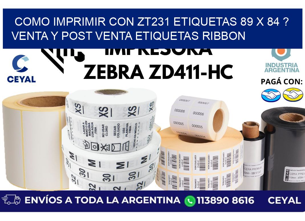como imprimir con zt231 etiquetas 89 x 84 ? Venta y post venta etiquetas ribbon