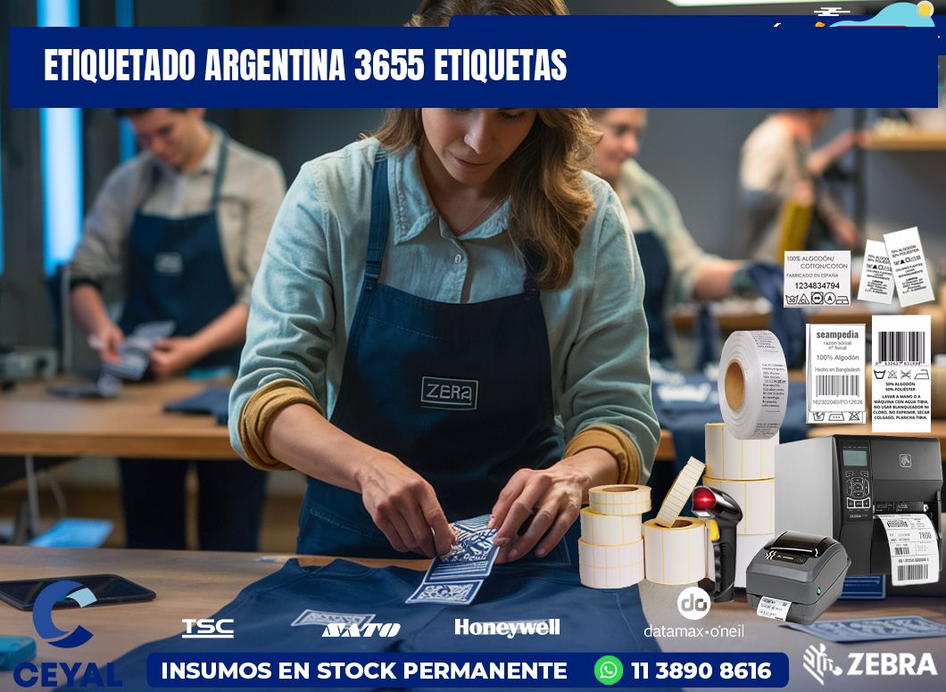 etiquetado argentina 3655 etiquetas