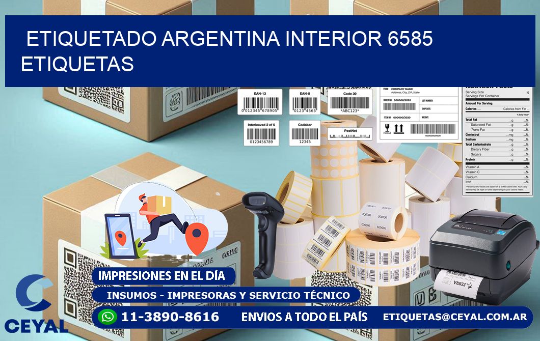 etiquetado argentina interior 6585 etiquetas
