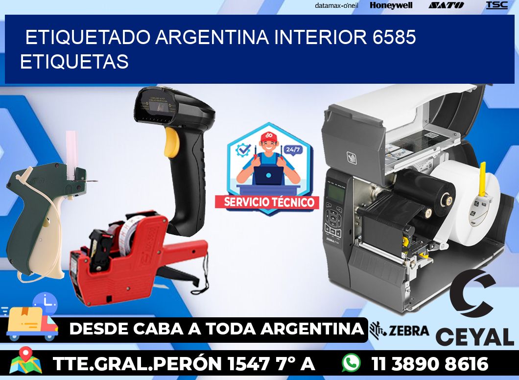 etiquetado argentina interior 6585 etiquetas