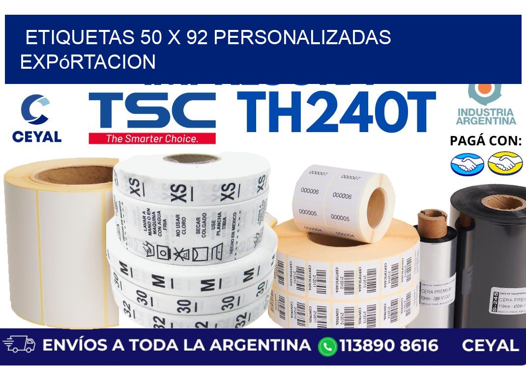 etiquetas 50 x 92 personalizadas expórtacion