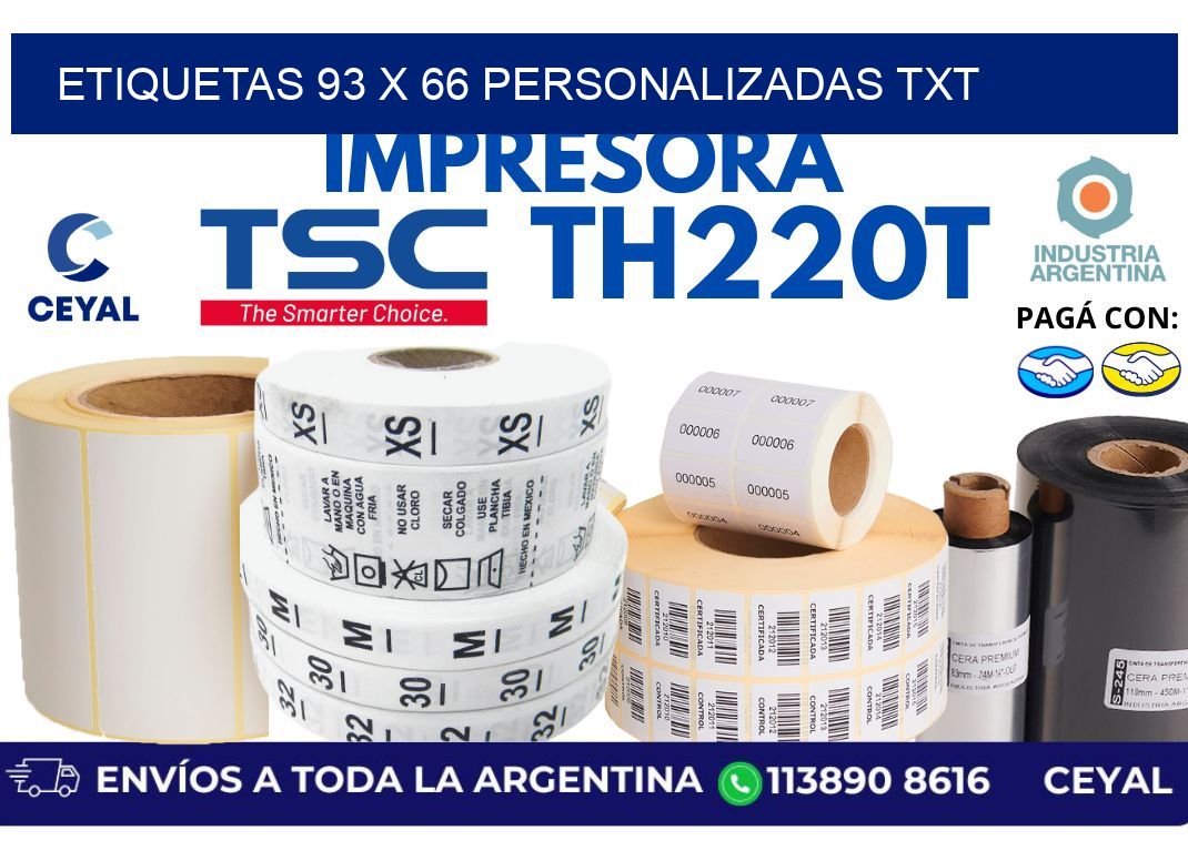 etiquetas 93 x 66 personalizadas txt