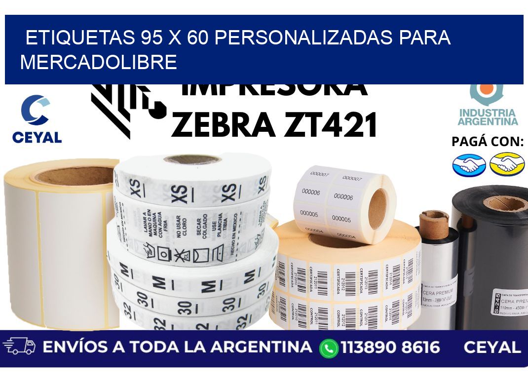 etiquetas 95 x 60 personalizadas para mercadolibre