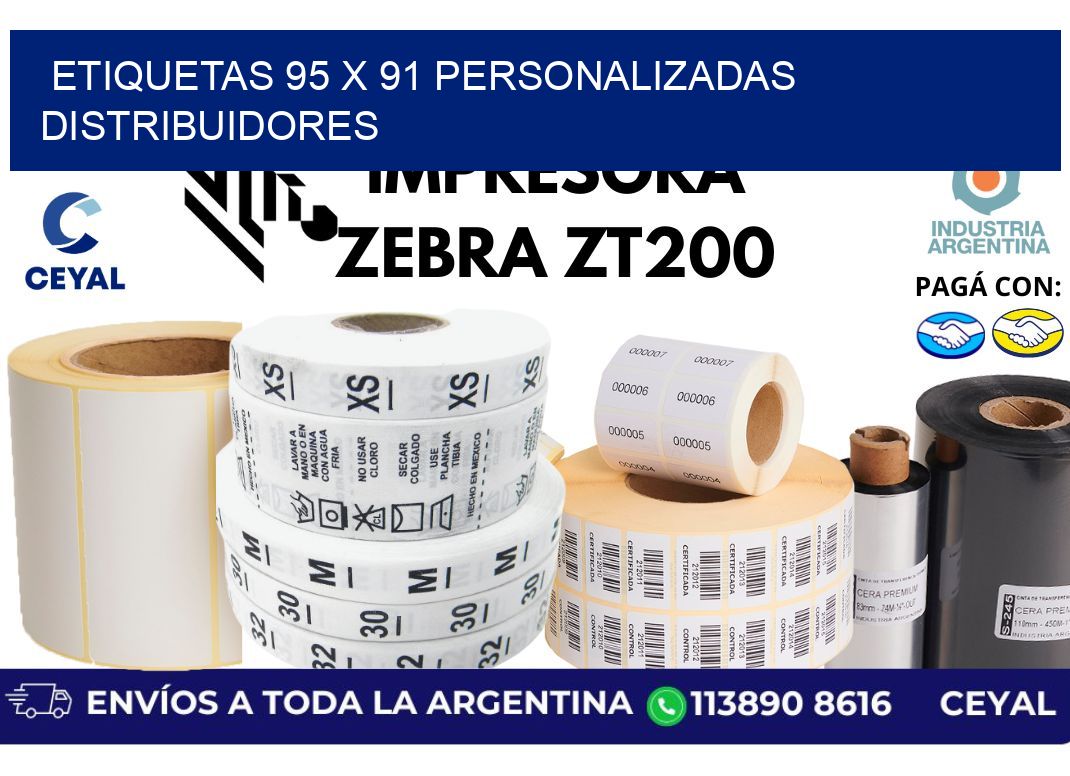 etiquetas 95 x 91 personalizadas distribuidores
