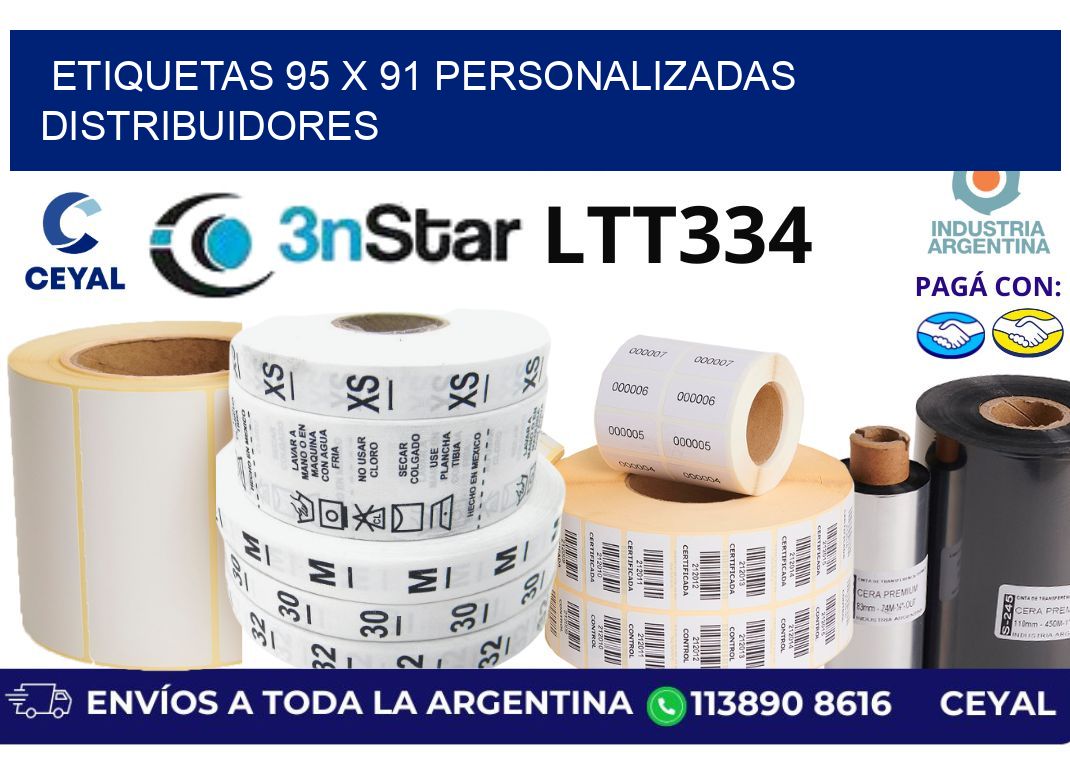 etiquetas 95 x 91 personalizadas distribuidores