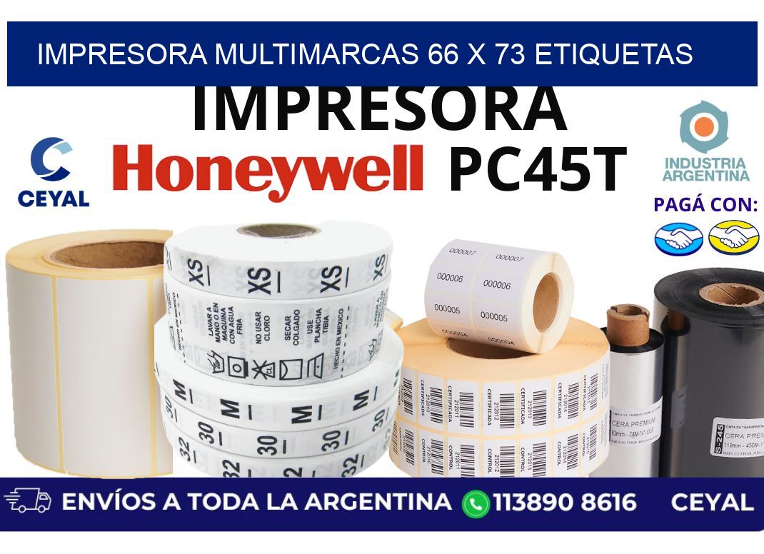 impresora multimarcas 66 x 73 etiquetas