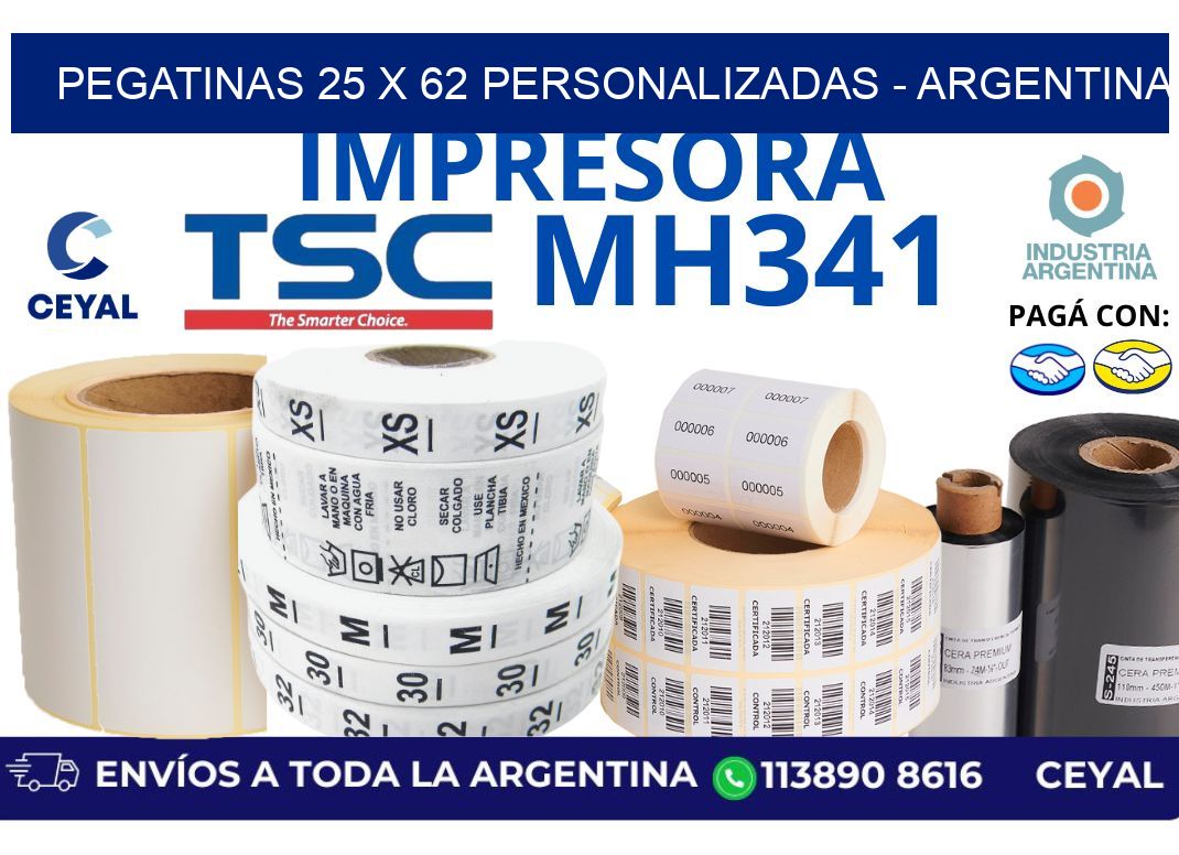 pegatinas 25 x 62 personalizadas – Argentina