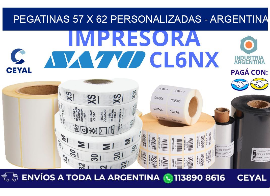 pegatinas 57 x 62 personalizadas – Argentina