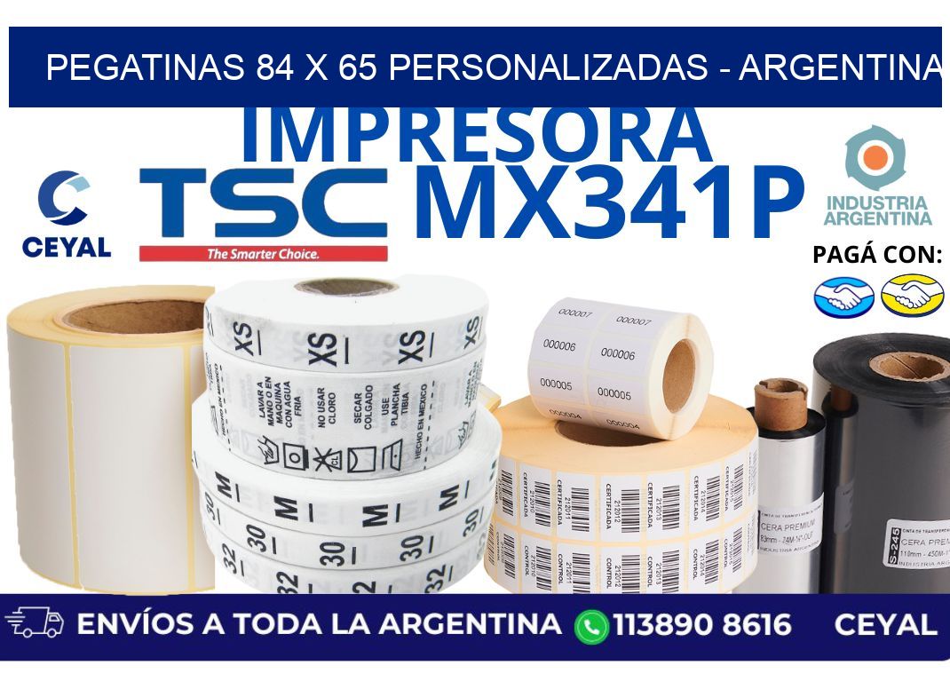 pegatinas 84 x 65 personalizadas - Argentina