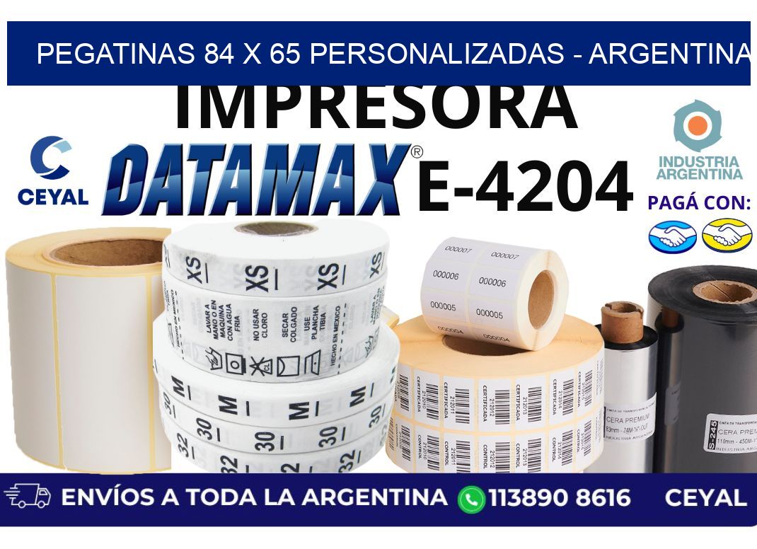 pegatinas 84 x 65 personalizadas – Argentina