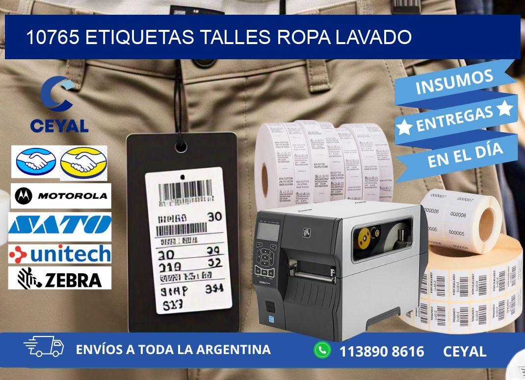 10765 ETIQUETAS TALLES ROPA LAVADO