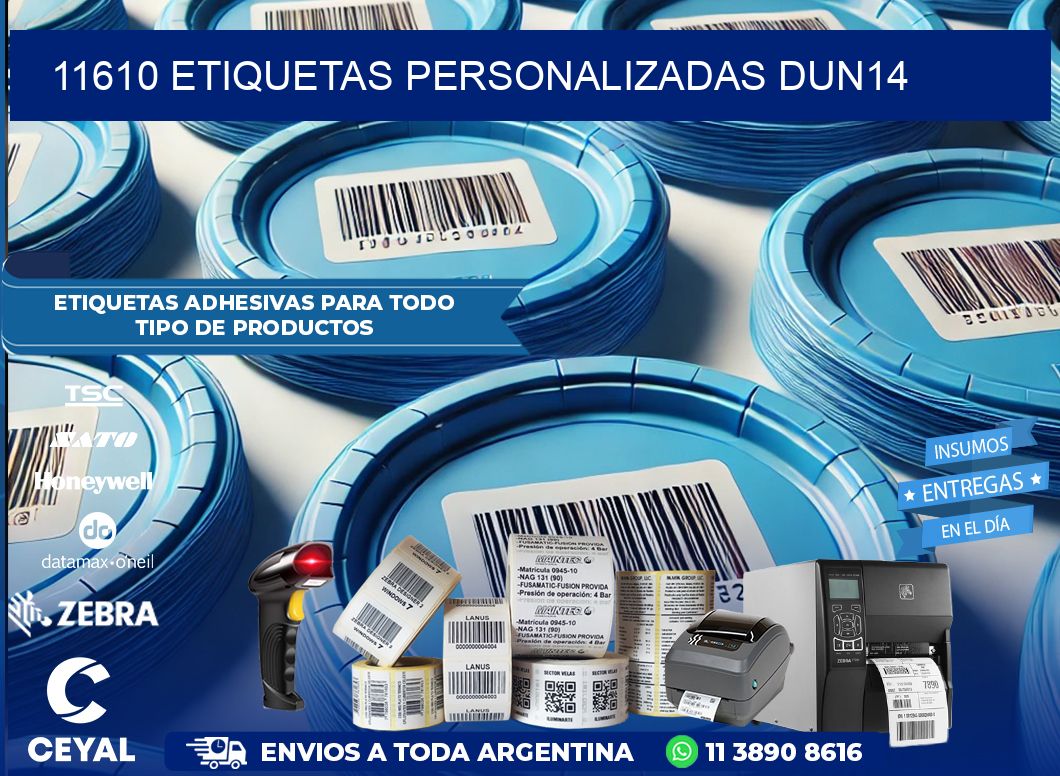 11610 Etiquetas personalizadas dun14