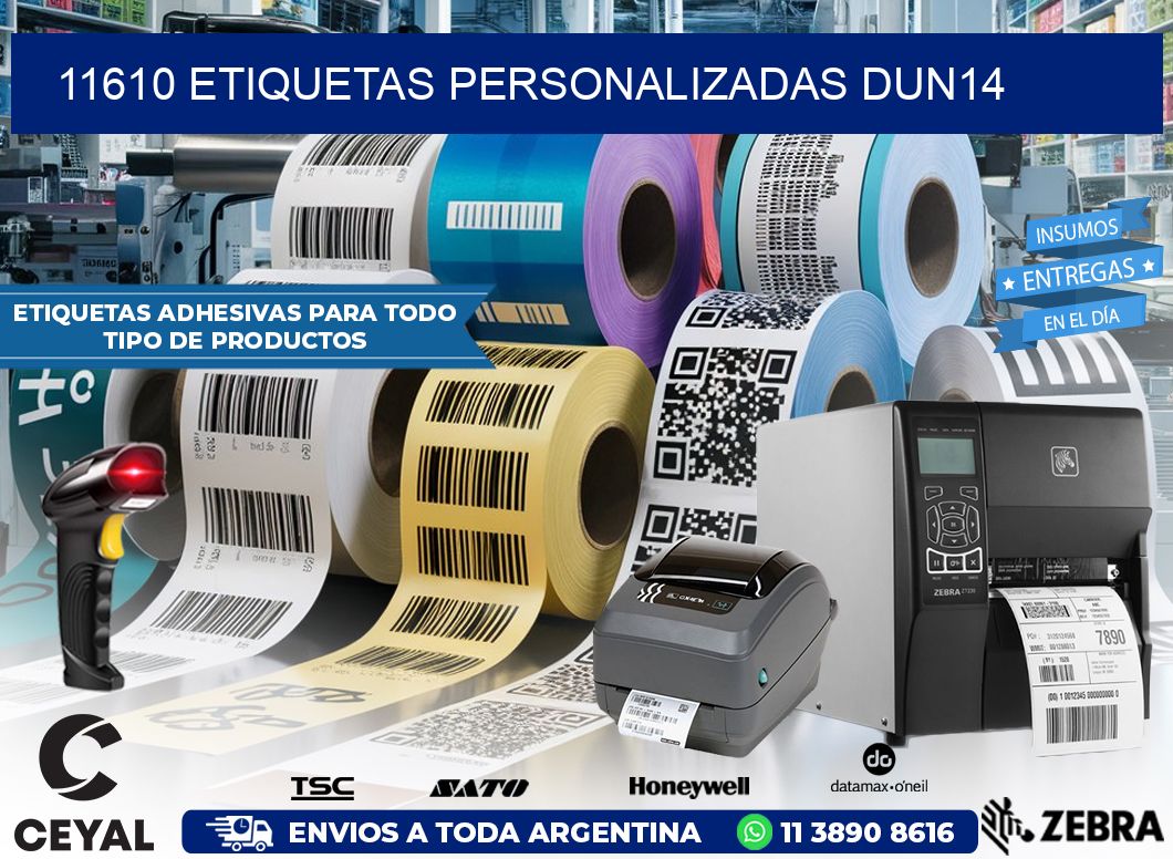 11610 Etiquetas personalizadas dun14