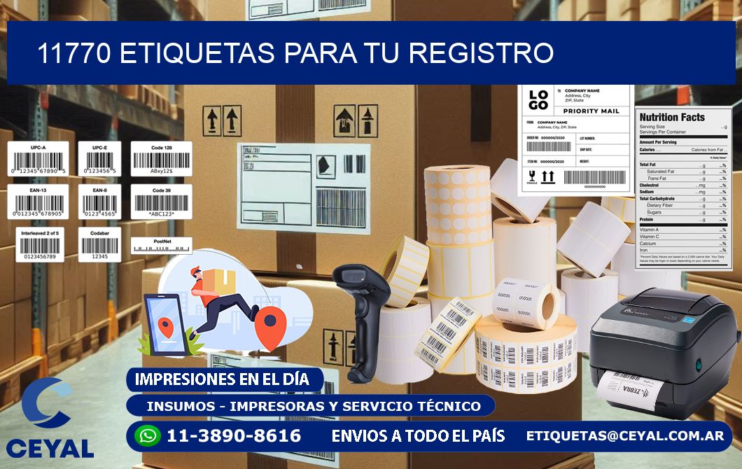 11770 etiquetas para tu registro