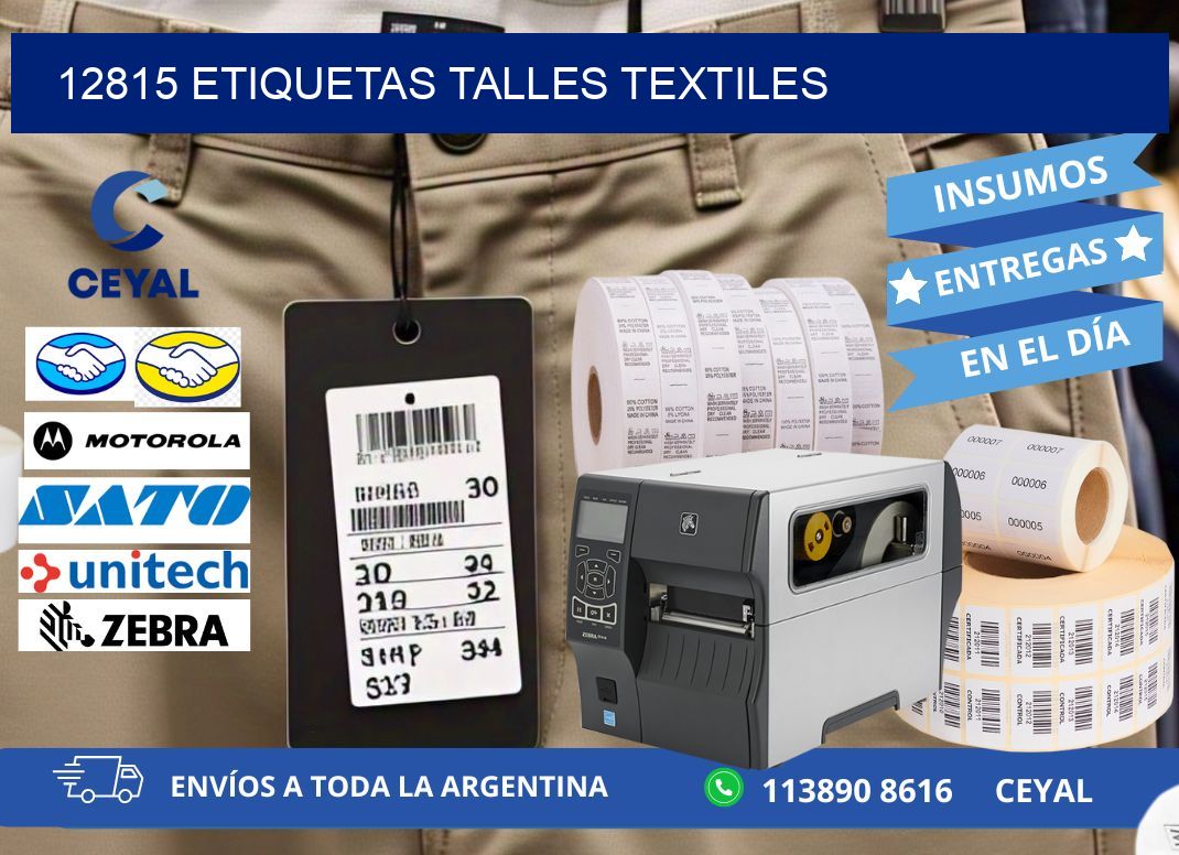 12815 ETIQUETAS TALLES TEXTILES