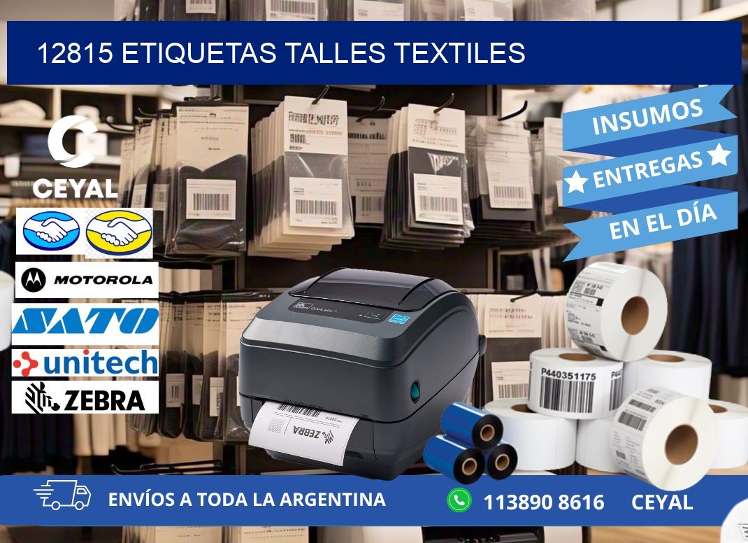 12815 ETIQUETAS TALLES TEXTILES