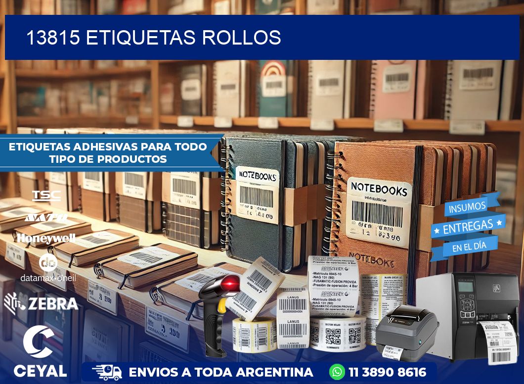 13815 Etiquetas rollos