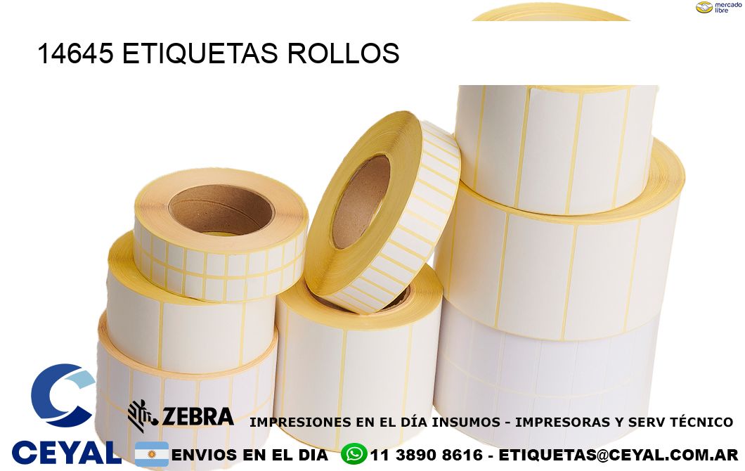 14645 etiquetas rollos