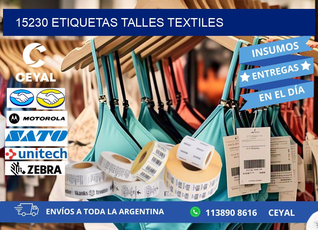 15230 ETIQUETAS TALLES TEXTILES