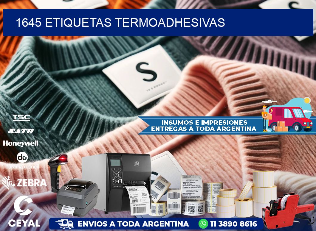 1645 etiquetas termoadhesivas