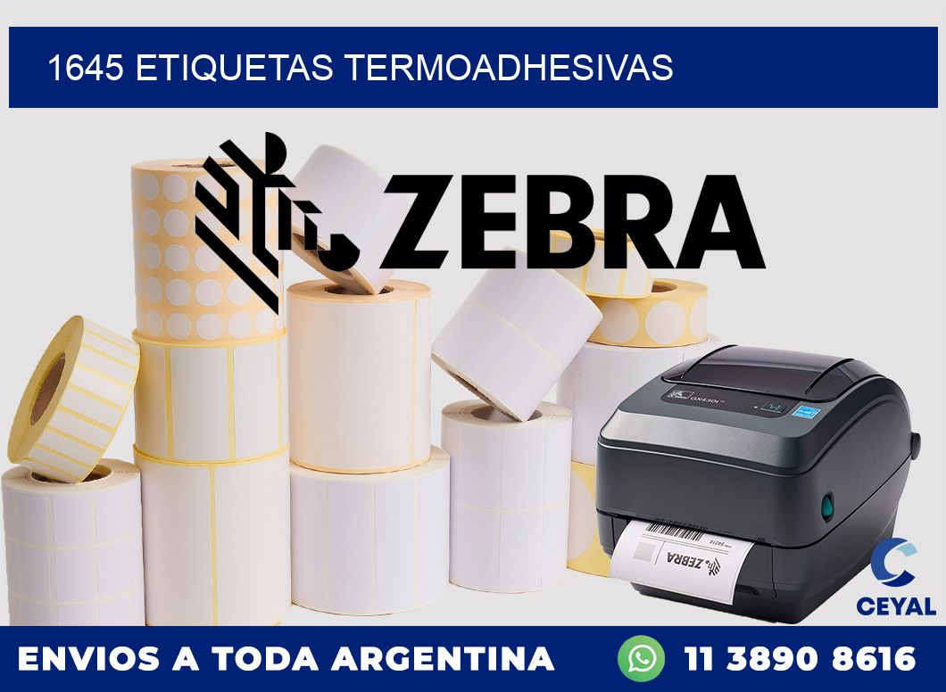 1645 etiquetas termoadhesivas