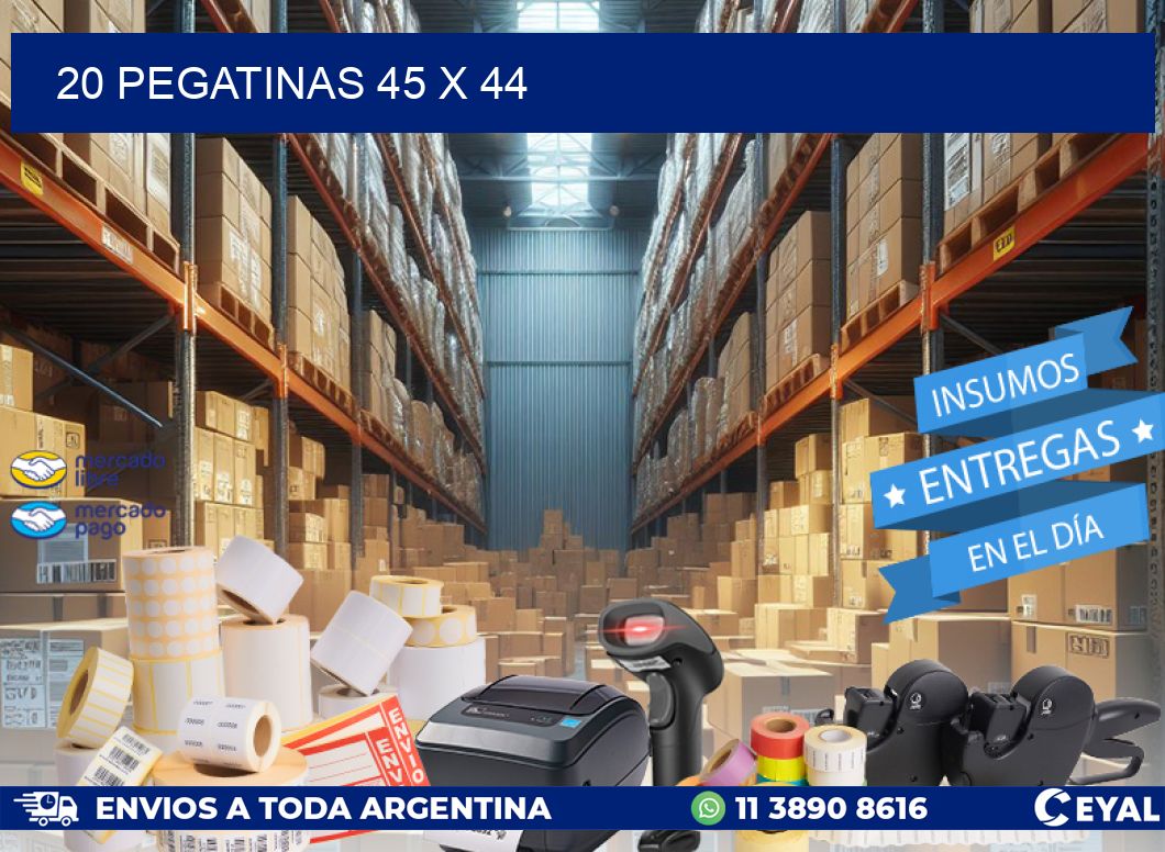 20 PEGATINAS 45 x 44