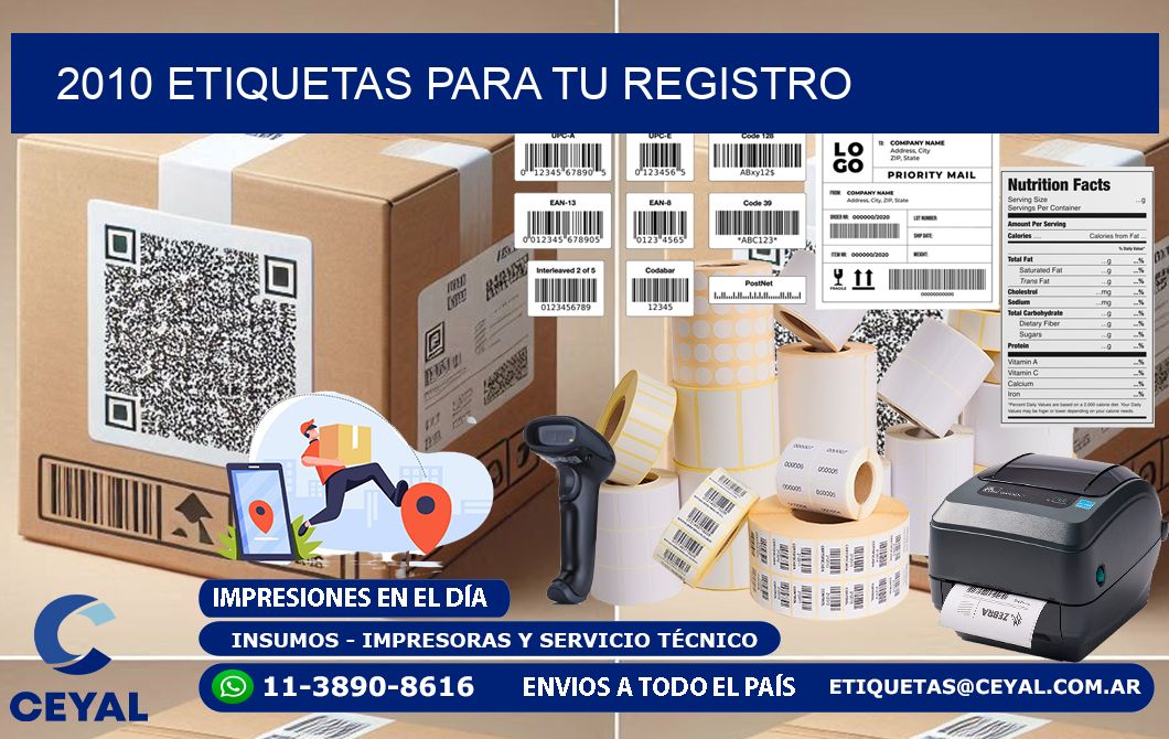 2010 etiquetas para tu registro