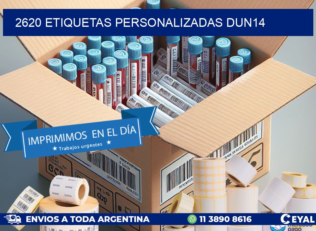 2620 Etiquetas personalizadas dun14