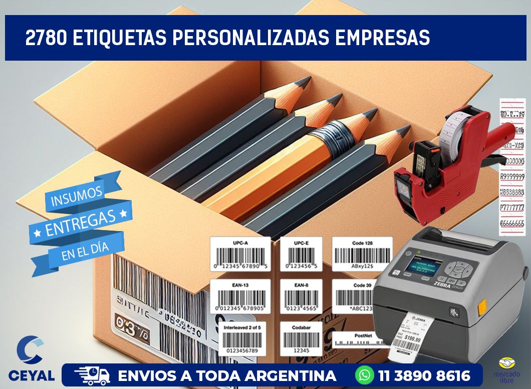 2780 Etiquetas personalizadas empresas